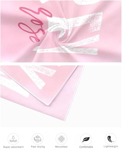 Miniatura 7 de Toalla de playa personalizada con nombre para playa, piscina, diversión de verano, regalos para niños, adultos, parejas (rosa)