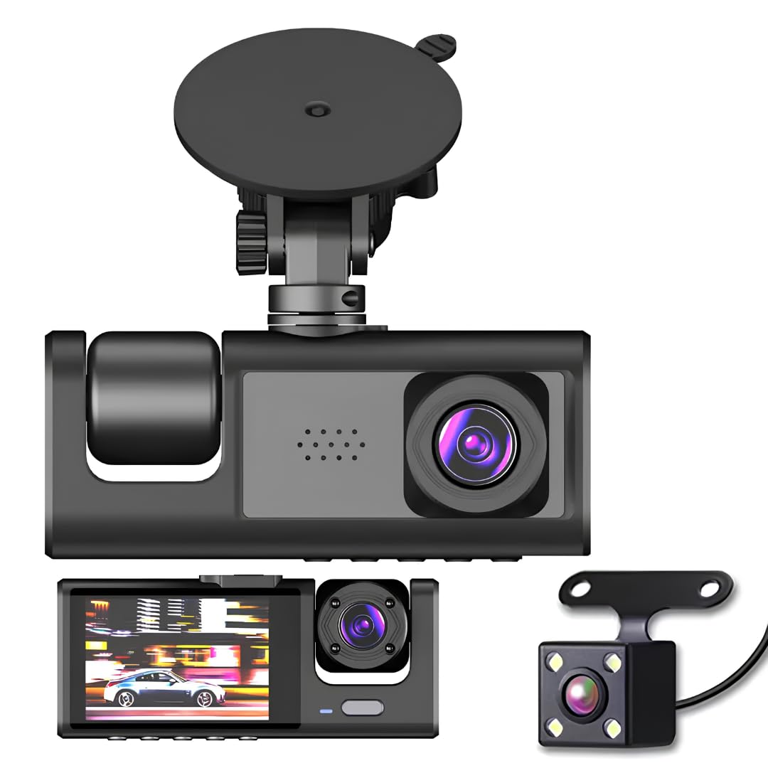 Hasuba 3 Kameralı Araç İçi Kamera 1296p SuperHD