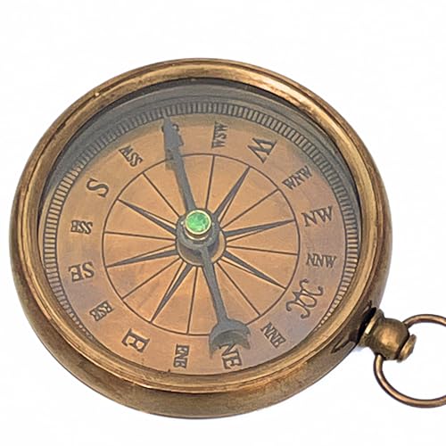 Antique Sports Compass Hiking Camping Nautical Instrument Navigational Direction Finder