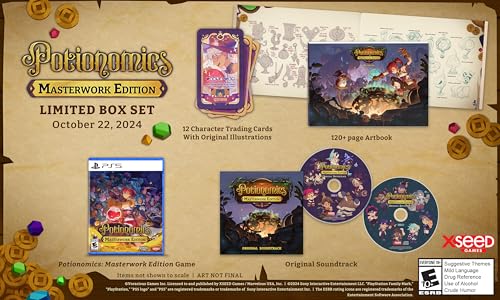 Potionomics Masterwork Edition PS5 pour amateurs de stratégie et de collection