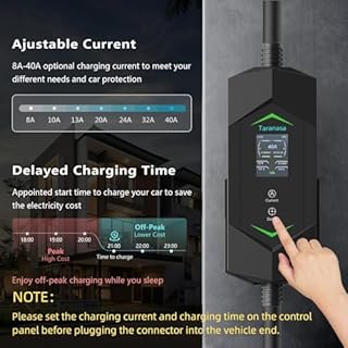 Level 2 EV Charger 40A, 240V Electric Car Charger 20FT Cord, ETL Listed Portable & Home Electric Vehicle Charging Station with NEMA 14-50 Plug for J1772 EVs 9.6KW