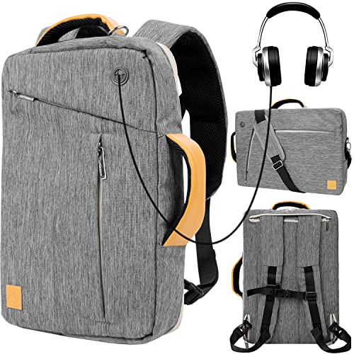 Convertible Laptop Backpack Shoulder Bag 13 14 Inch for ThinkPad X1 Carbon, IdeaPad 14, ZenBook 14, Envy 14, for Inspiron 14, Aspire 3