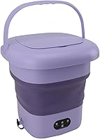 Vista 1 de TOPINCN Foldable Washing Machine, 9L Mini Portable Washing Machine for Clothes Socks Underwear, Small Washer Underwear Bucket Washer Laundry Machine