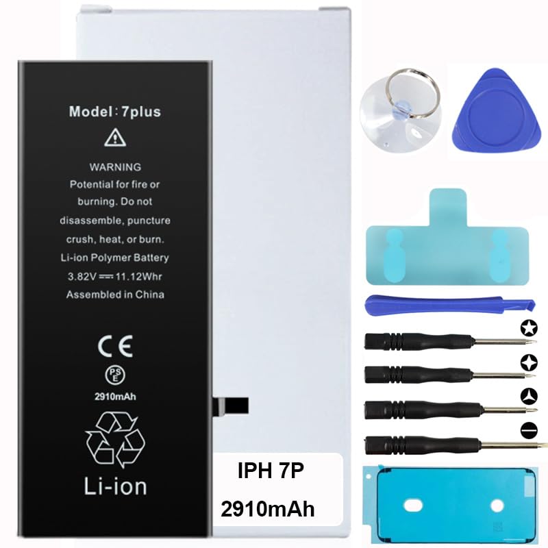 Batterie pour iPhone 7 Plus avec kit de remplacement et autocollant étanche