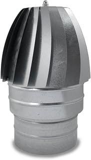 Sombrerete Aspirador para Conductos en Acero Galvanizado - Serie Lisa y Helicoidal - 250 mm