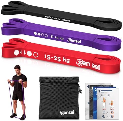 SENSEI Set de Bandas Elásticas Musculación y Cintas Elásticas Fit...