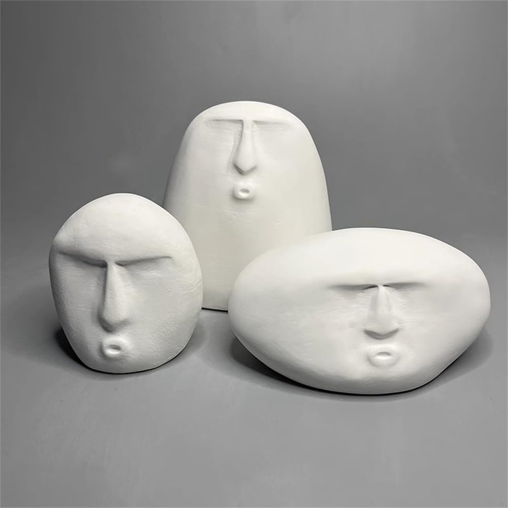 Estatua de arte abstracto, escultura de yeso, decoración moderna del hogar y colección, práctica de bocetos, arte DIY