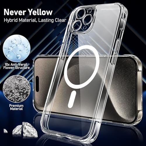 Qasyfanc Hybrid Cover Magnetica per iPhone 15 Pro