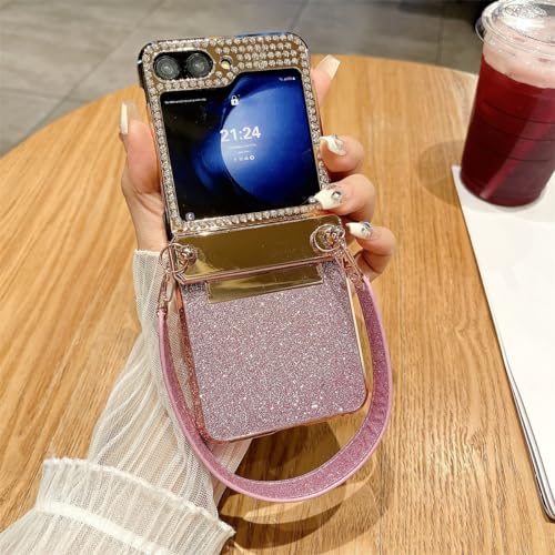 Coque de protection ultra fine Galaxy Z Flip 6 rose robuste robuste