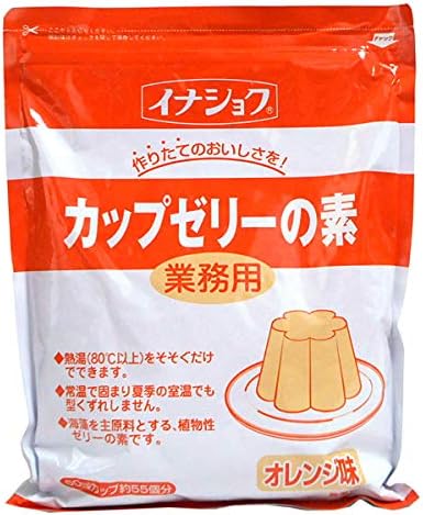 伊那食品工業株式会社 伊那 カップゼリーの素 オレンジ 600g ×12個