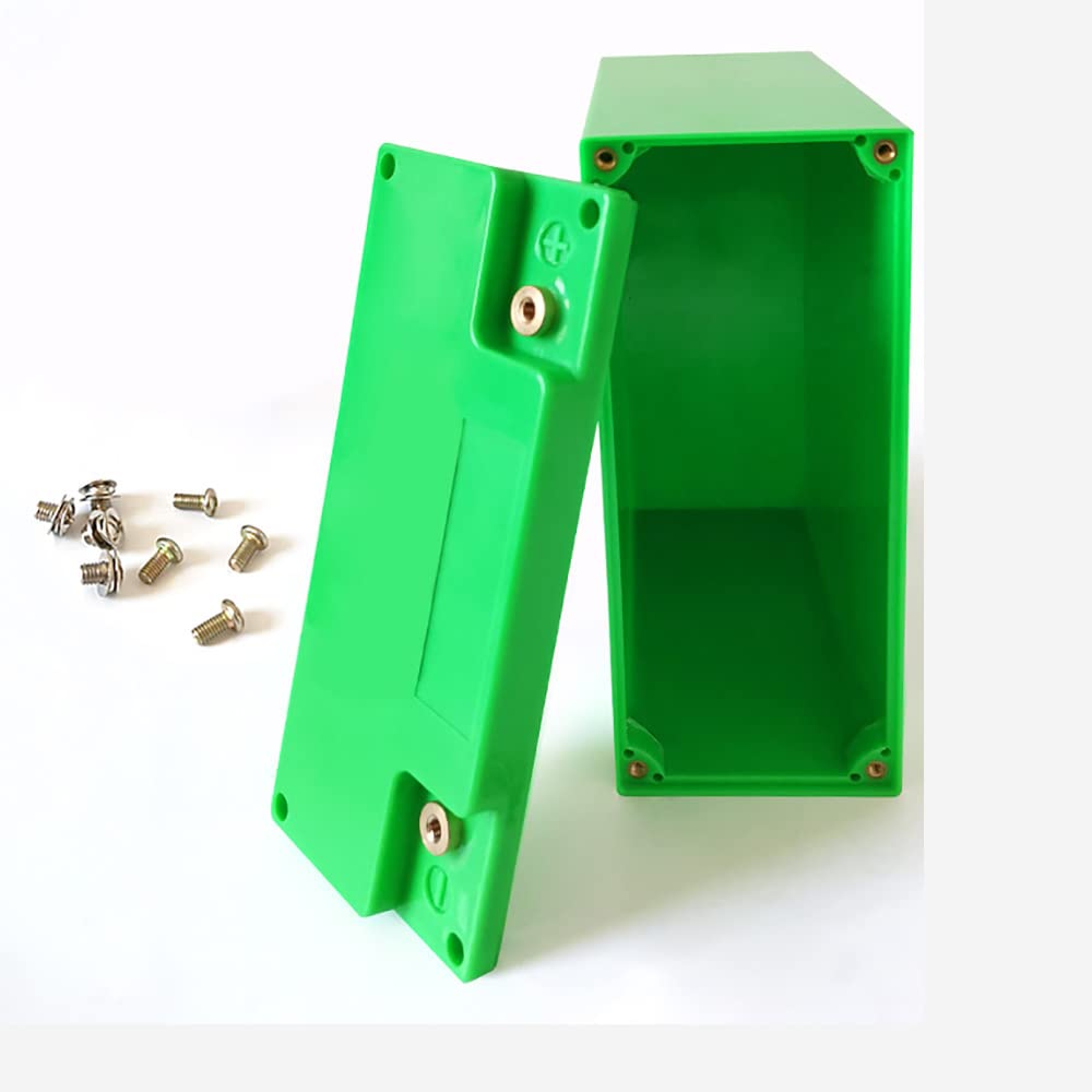 NORMICHIC DIY 12V20AH-42AH Battery Holder Box Storage Plastic Case (Green)