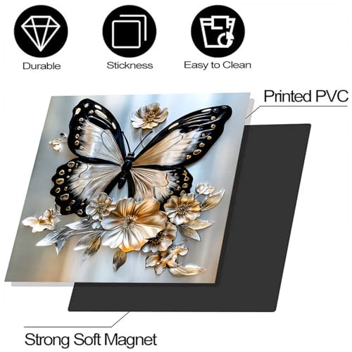 Image of BVBOX Dishwasher Magnet Cover 23 inchx26 inch, Reusable Magnetic Refrigerator Covers, Decorative Magnets Cover Fridge Door Skin Panel Stickers for Home Kitchen Appliance