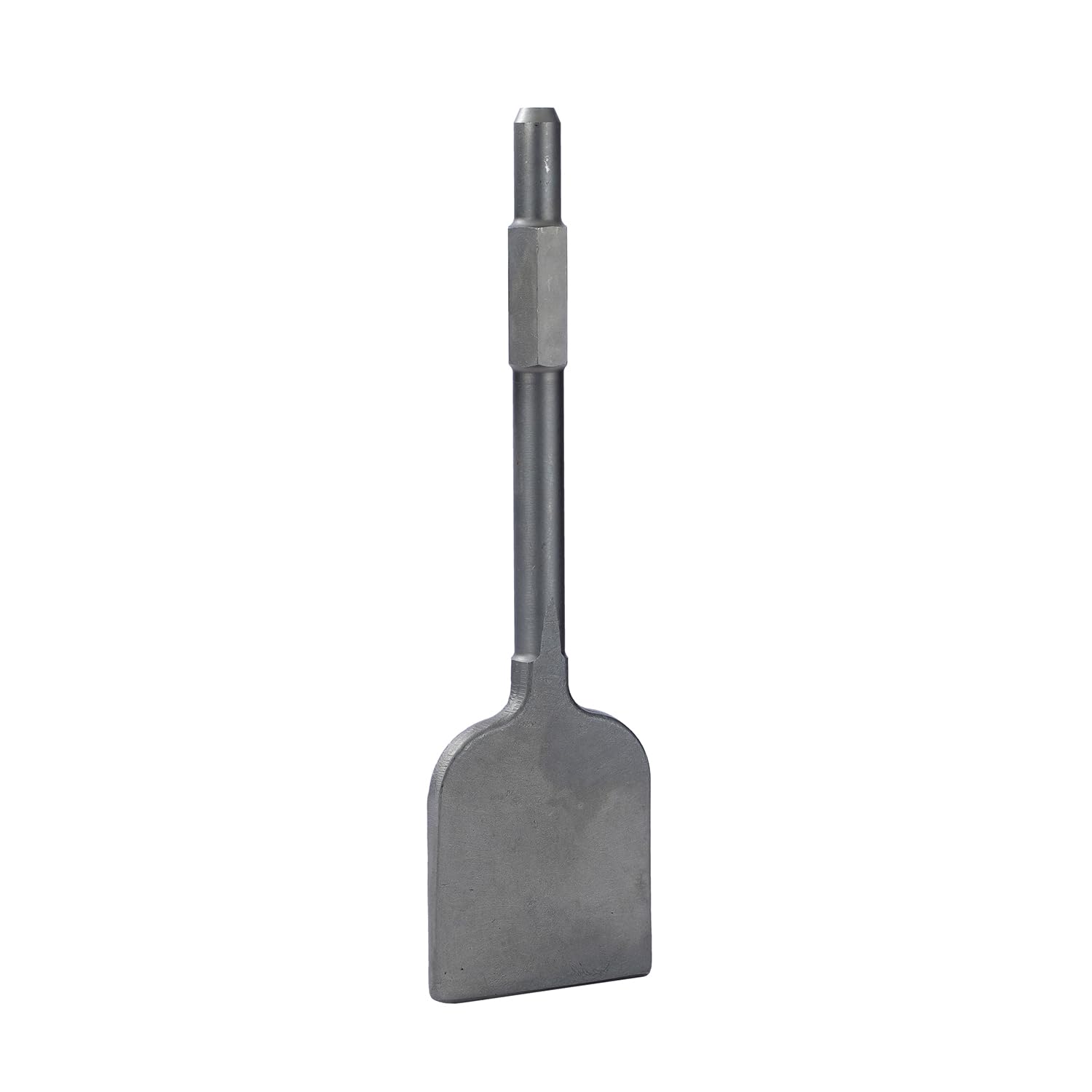 TOPWAY Ciseau Pelle d'Argile pour Marteau Piqueur PH65 95A, Embase Hexagonale 1-1/8", 440 x 136mm, avec Étui en Plastique 121152