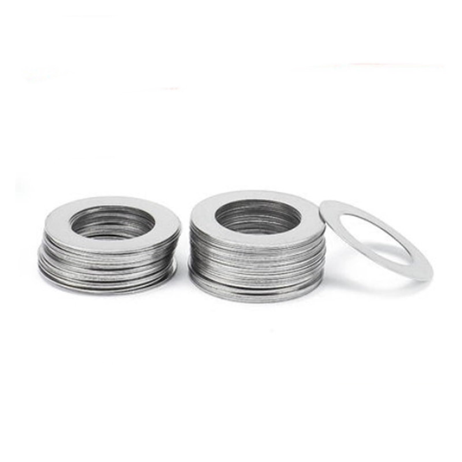 10 pièces M20 M22 M25 M28 M30 Acier Inoxydable Rondelle Plate Ultra-Mince Joint Mince Cale Épaisseur 0.1mm 0.2mm 0.3mm 0.5mm 1mm(Thickness 0.1mm,M28x40)