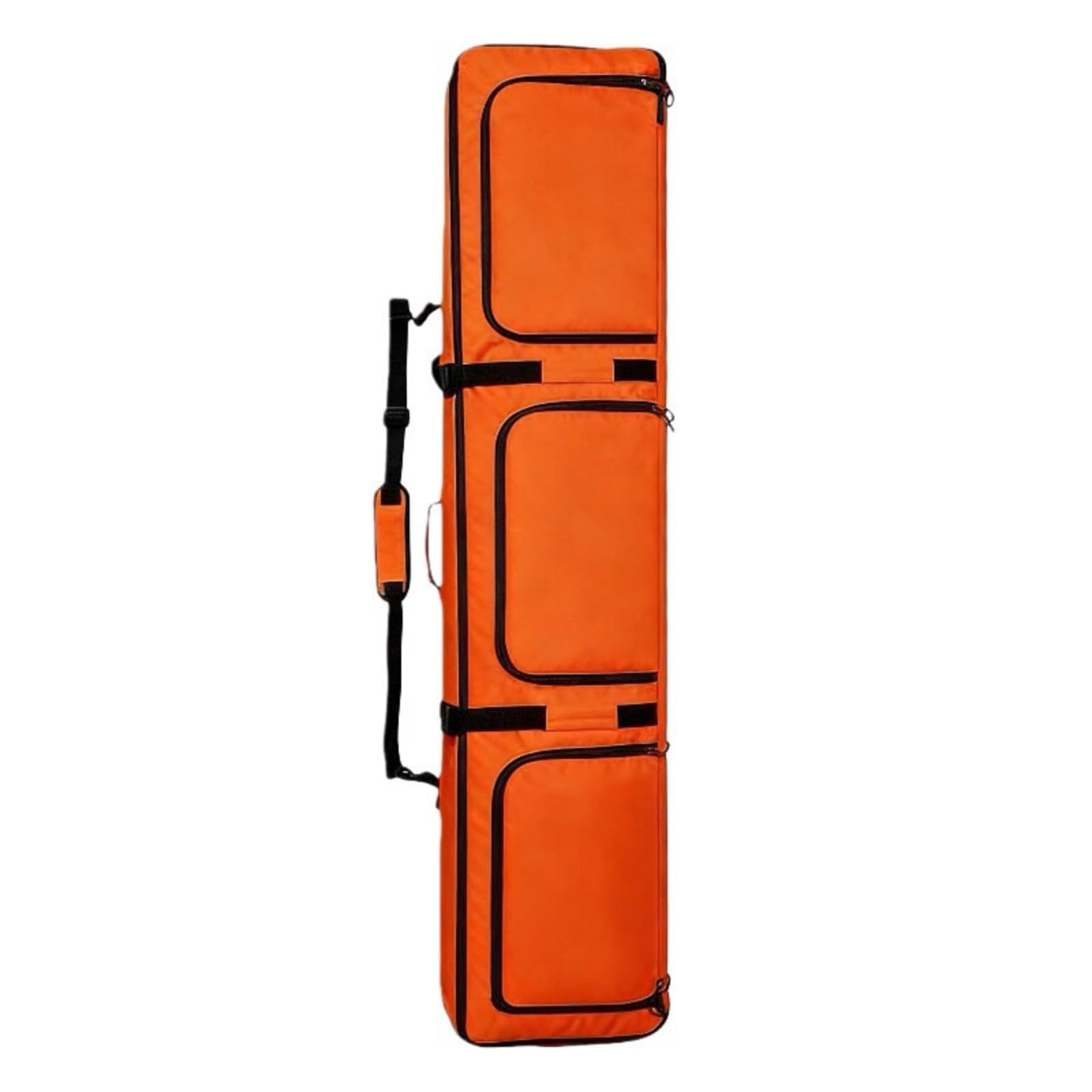 Bolsa Esquí con Cremallera Funda Esquí Acolchada Funda Snowboard para Esquiadores, Snowboarrs, Array, Naranja Sin Ruedas - 160cm, 160cm
