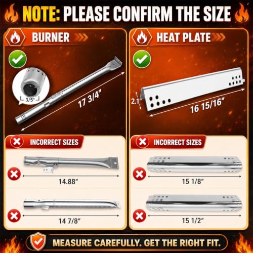 Image of Hisencn Replacement Parts for Charbroil Performance 5 Burner Grill 463347519, 463347518, Grill Parts for Char-Broil 463373319, 463373019 Grill Replacement Parts Kit