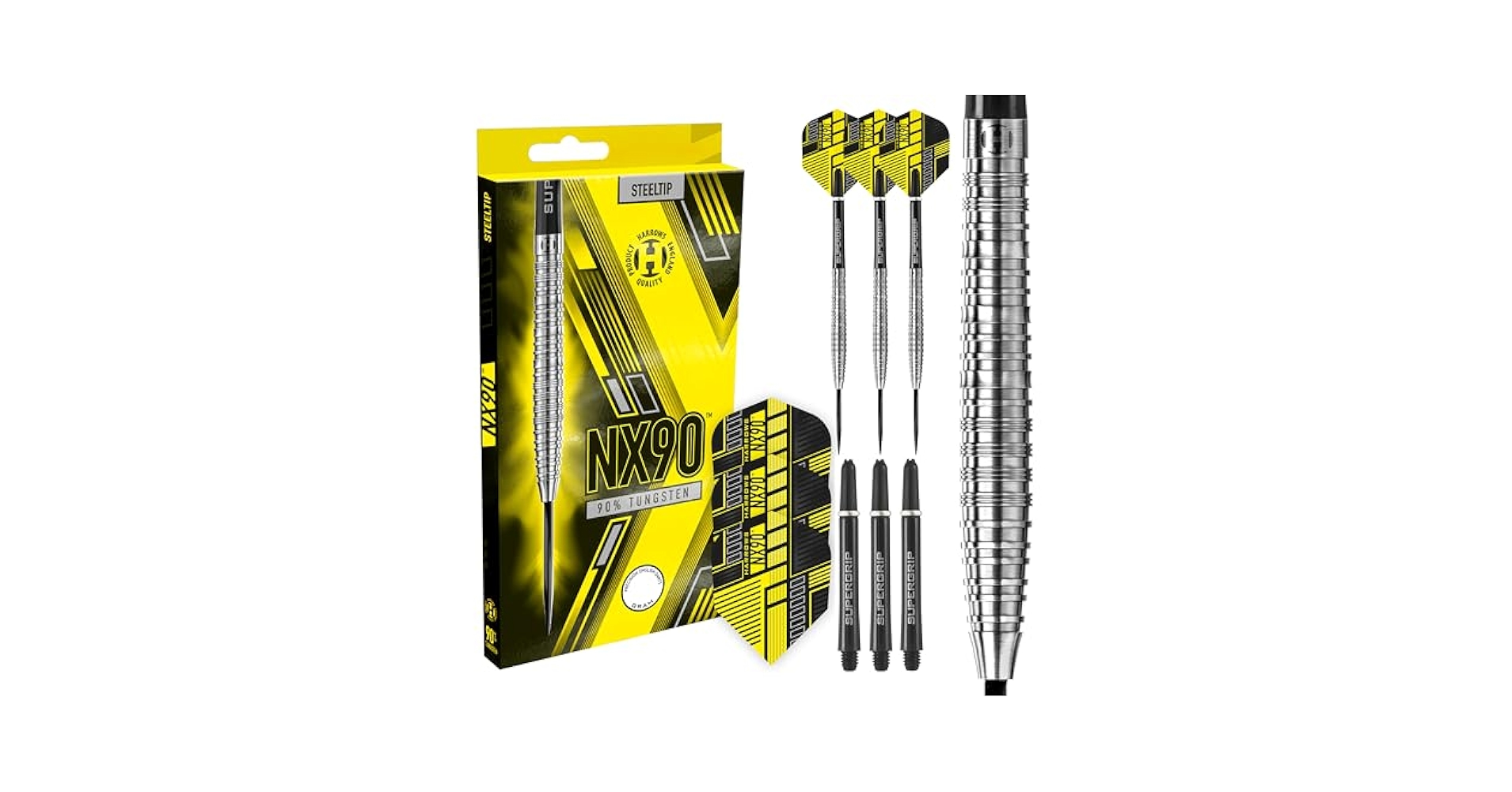 Amazon.com: Harrows NX90 Darts, 90% Tungsten Steel Tip Darts