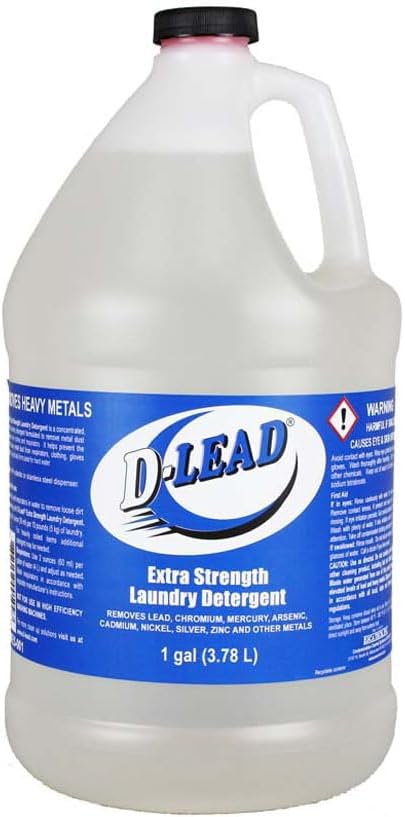 ESCA TECH Liquid Laundry Detergent, 1 Gallon, Unscented, Fragrance Free, Removes Lead & Metal Dust, Hard Water