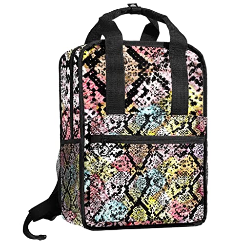 Sac à dos pour garçons pour l'école et les sorties de week-end motif serpent