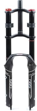Snow/Beach Bike Suspension Fork 20 Inch, Double Shoulder AIR System 1-1/8" for 20 X 4.0 Bicycle Wheels Color Black
