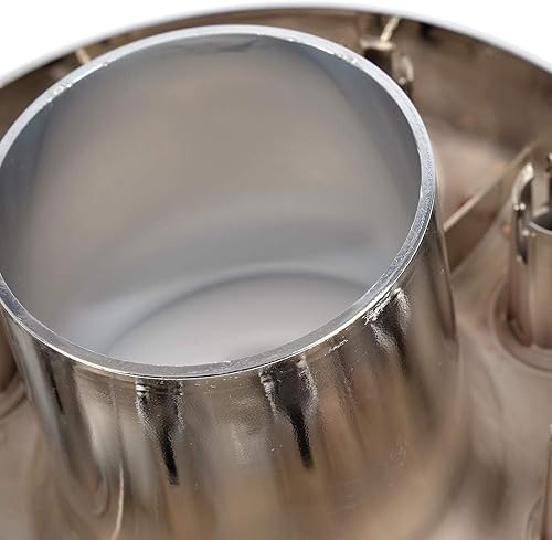 Vista 15 de GRAND ORANGE 4 tapas centrales de rueda cromadas para llantas de remolque de 3 1/4 pulgadas, 3.25 pulgadas, orificio central, rayado ligero Ajuste