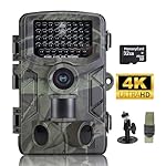 FunKind Camara Caza 50MP 4K, Camara Fototrampeo co...: 【Camara Fototrampeo Ultra Clara】La camara caza FunKind presenta imágenes de 50 MP y videos 4K (ajustables), que brindan imágenes y videos increíblemente claros que capturan claramente cada movimiento del animal. La camara de caza admite 17 idiomas. V...