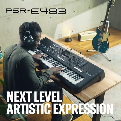 Yamaha PSR-E483 61-Key Portable Keyboard - Image 3