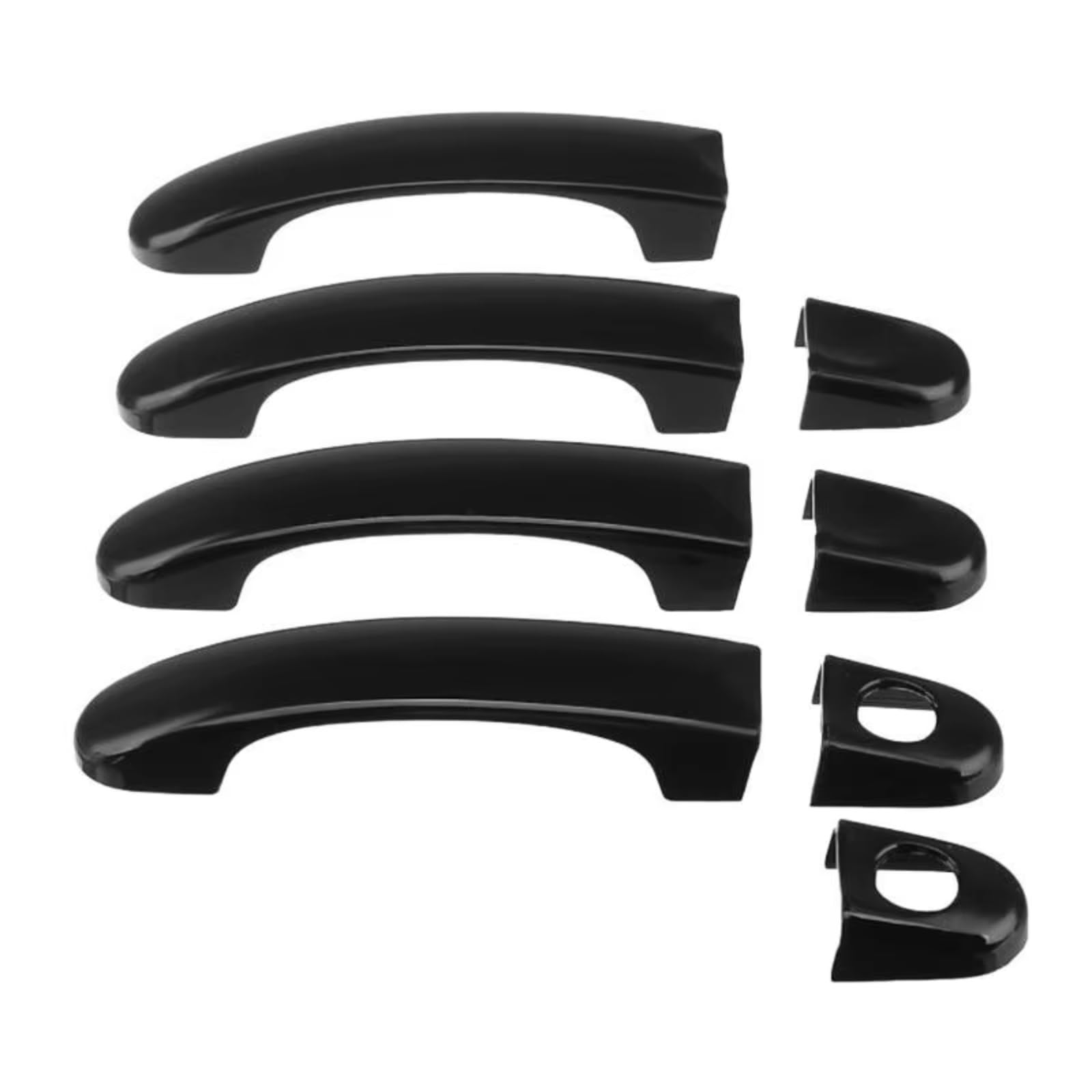 DSPOLIMV Outer Door Handle Cap Compatible with Vw for Caddy T5 T6 for Caravelle for Door Handle Cover Car Exterior Components Decorate Trim Paste Style(2 Hole)