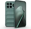 Xiaomi Poco F8 Ultra ile Uyumlu Kılıf Kamera Korumalı Kabartmalı Yumuşak Silikon Kapak İçi Kadife - Yeşil