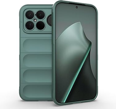 Xiaomi Poco F8 Ultra ile Uyumlu K l f Kamera Korumal  Kabartmal  Yumu ak Silikon Kapak  i Kadife - Ye il