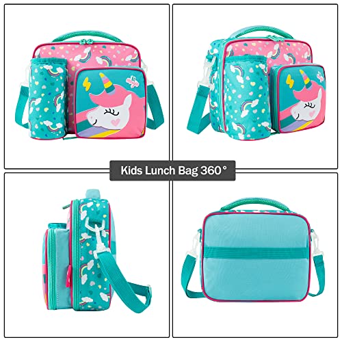 Mohco Lunch Bag Kids Insulated Lunch Tote Bag For Boys And Girls With Adjustable Shoulder Strap And Durable Handle #TOP3