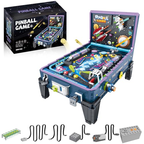 JTBBOY Pinball Machine Building Blocks Set - Creative DIY Construction