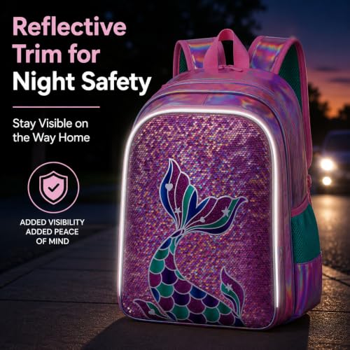 Image of 16 inch Backpack for Girls Boys 4-8, 3Pcs Kids Bookbag Set with Lunch Box, School Bag for Preschool Kindergarten