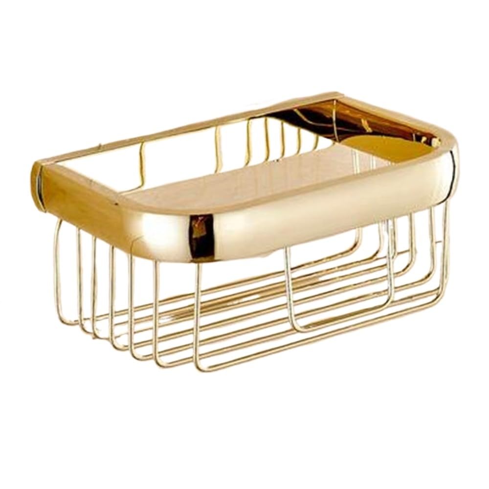 Towel Ring, Bathroom Hardware Set Towel Shelf Bar, Paper Holder, Cloth Hook, Soap Dish(Paper Basket)