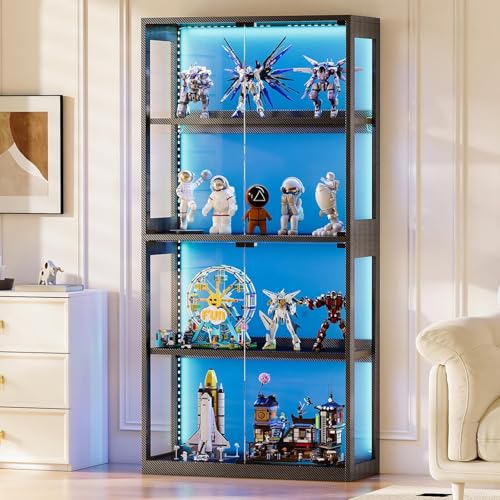 Coleshome Vitrina con puertas de cristal,...