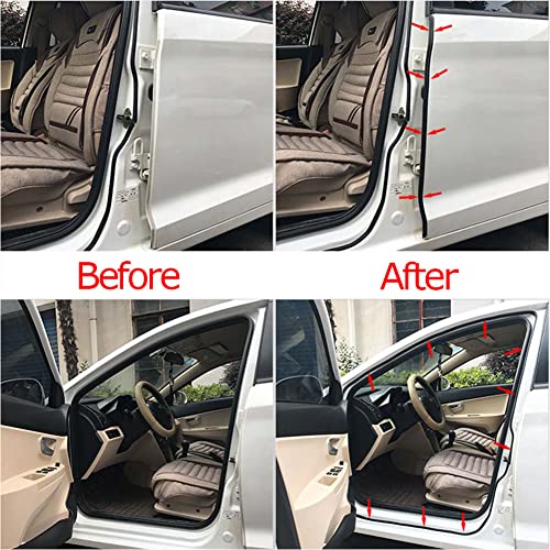 Tintvent Weather Stripping Seal Strip For Doors/Windows, 39.3Ft D-Shape Rubber Self-Adhesive Weatherstrip For Car Door, Truck, Engine Cover #TOP4