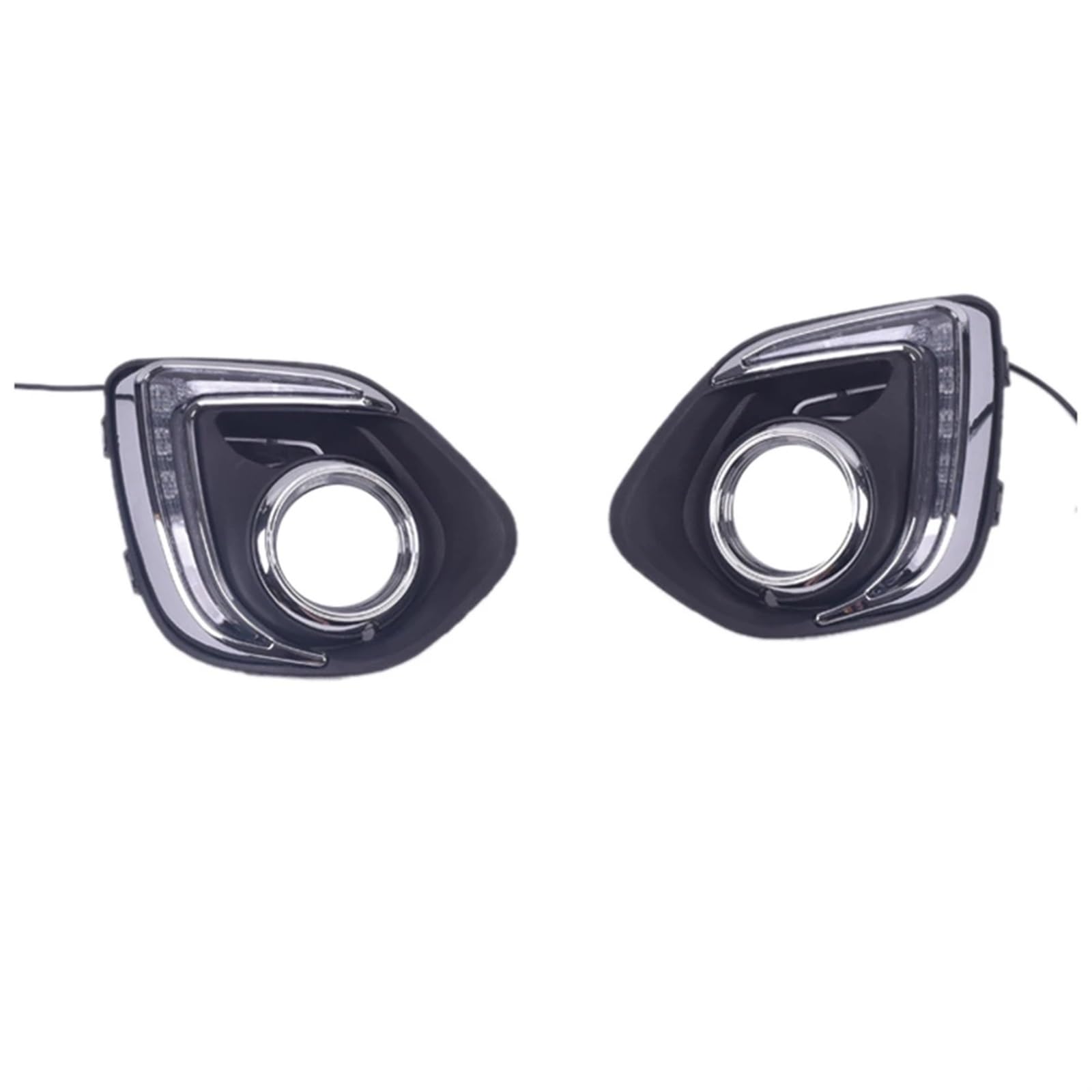 Luces de circulación diurna LED DRL aptas for Mitsubishi ASX 2013 2014 2015 luz diurna impermeable faro antiniebla blanco y ámbar Luces DRL del coche