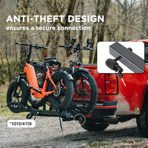 Image of Young Electric M16 Anti-Rattle Lock Hitch Pin for Hitch, Black, Compatible with Young OutfitR Bike Racks 200LBS Capacity Models.