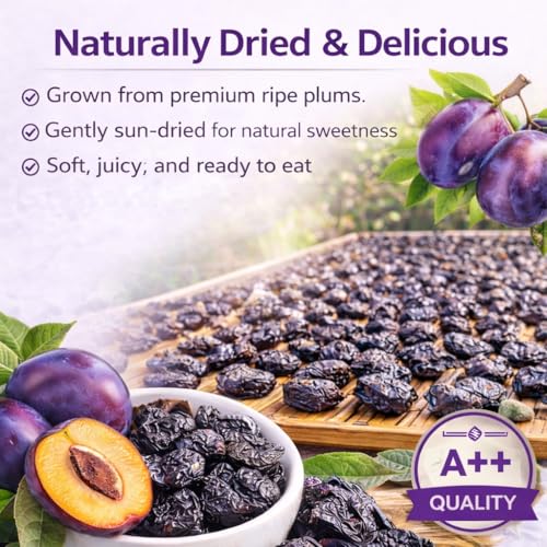 Image of Dry Goods Co. Premium Prunes (Dried Plums) 400g | Naturally Sweet & Seedless | High Fibre Healthy Snack | Soft, Fresh & Vacuum Packed | Rich in Antioxidants & Digestive Support
