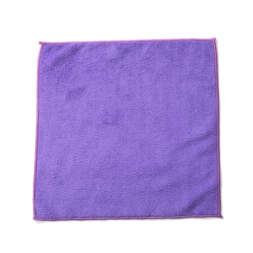 SKKWJEGE Toalla de limpieza de cocina para el hogar, absorbente, forma cuadrada, paño de cocina, herramienta de limpieza, trapo de microfibra de alta eficiencia para hotel, color morado