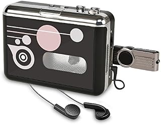 Cassette Player, Portable Converter Recorder Convert Tapes to Digital MP3 Save into USB