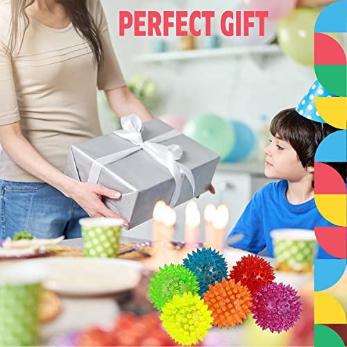 Dazzling Toys Led Light Up Dog Balls Interactive Dog Toys Glow In The Dark Dog Balls Bouncy Balls Stress Relief Balls For Dogs & Cats Spike Balls Stocking Stuffers For Dog Light Up Balls For Kids 6Pcs #TOP6