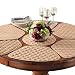 Collections Etc Kitchen Table Placemat and Centerpiece Set - 7 Pc, Beige