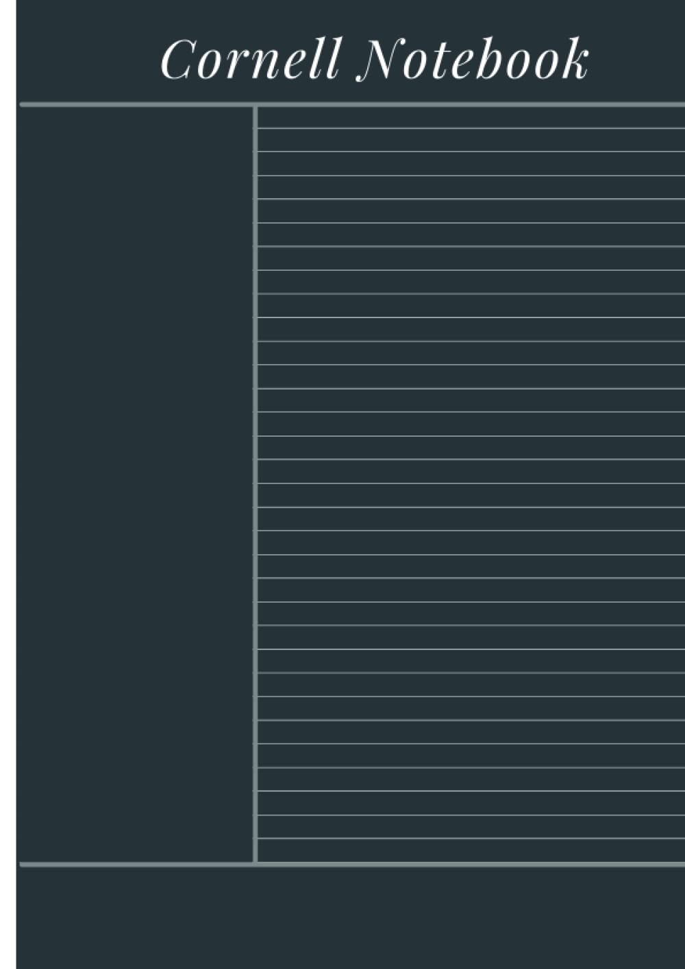 Cornell Notebook: A4 College Ruled Composition Paper for Taking Notes - for Students and Teachers