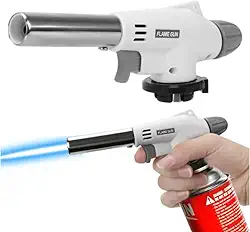 Maçarico Culinário Gourmet Portátil - Chama Ajustável para Flambar, Gratinar e Finalizar Pratos com Toque Profissional