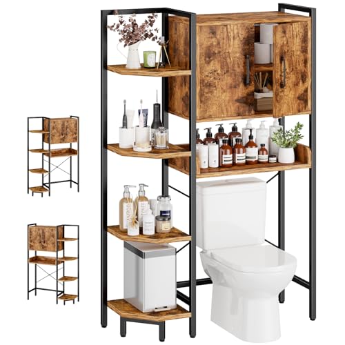 Roxibelt K2 Heavy Duty 7-Tier Over The Toilet Storage Cabinet（With Magnetic Doors & Adjustable...