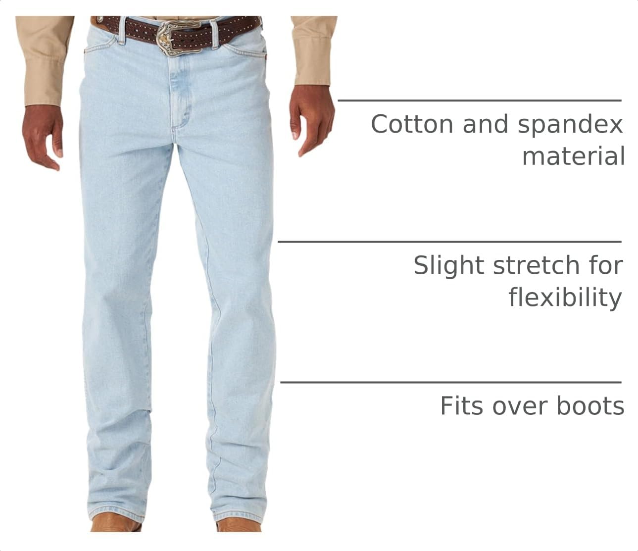 Wrangler Men's Cowboy Cut Active Flex Slim Fit Jean