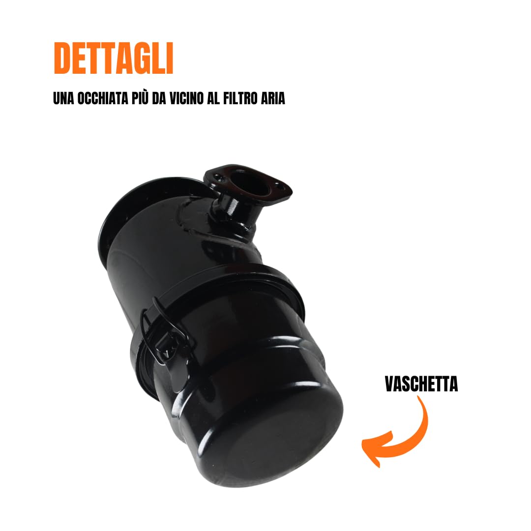Filtro Aria Completo a Bagno d’Olio compatibile per Lombardini 6LD325 6LD360 6LD400 6LD435 LDA520 LDA530