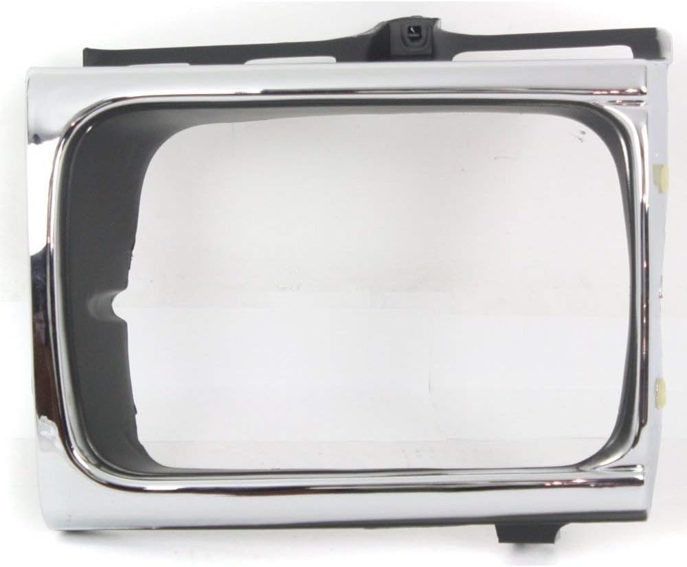 Evan Fischer Headlight Headlamp Door Set Compatible With 1992-1995 Toyota Pickup, DLX RN02 SR5 Models, 4WD Chrome TO2513118 TO2512116 Driver and Passenger Side