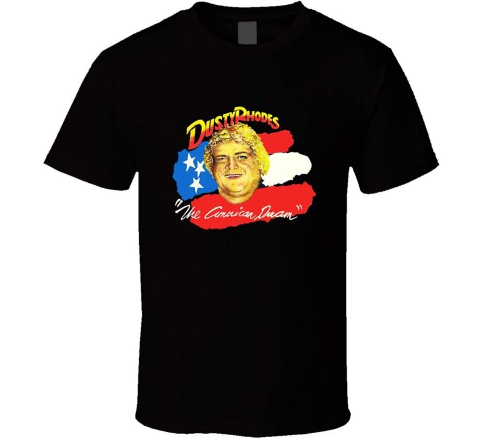 KOLITY Dusty Rhodes American Dream Wrestling T Shirt Black 3XL